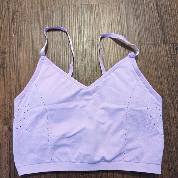 Fabletics Other - Fabletics Light Purple Sync Seamless Padded Midi Bra Small - New w/tags